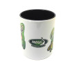 Hrnek Katran White with Black Handle