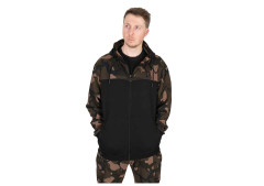 Mikina LW BLack Camo Split Zip Hoody