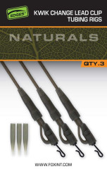 Montáž Naturals Kwik Change lead clip Tubing Rigs 3ks