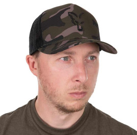 Kšiltovka Trucker Cap Black Camo