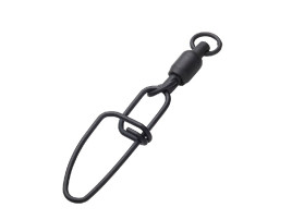 Obratlík s karabinkou BB Swivels Snap Black 3ks 90kg