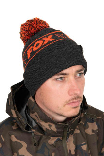 Čepice Collection Bobbles Black Orange