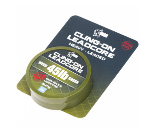 Šňůrka s olověným jádrem Cling On Leadcore Weed 45lb 7m