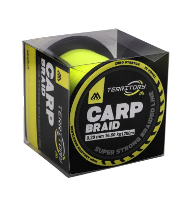 Šňůra Territory Carp Braid Fluo Yellow 1200m