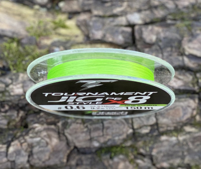 Šňůra Tournament Jig Style PE X8 Lime Green 150m