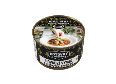 Jídlo Hotové Hovězí vývar s játrovými haluškami