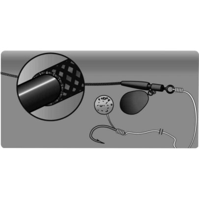 Šňůra s Olověným Jádrem Cult Leadcore Weed 10m 25lb