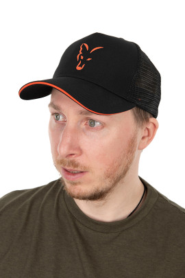 Kšiltovka Collection Trucker Black Orange