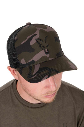 Kšiltovka Trucker Cap Black Camo
