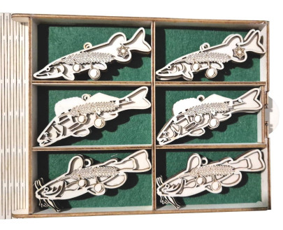 Vánoční kazeta s ozdobami Dravec