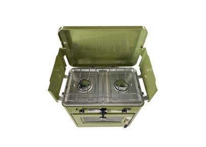 Plynový sporák s troubou Outdoor 2v1