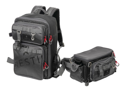Batoh na přívlač W4 Master Backpack 3 Boxes XL Titanium Black 3in1