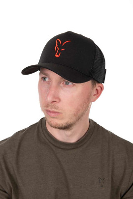 Kšiltovka Collection Trucker Cap Black Orange
