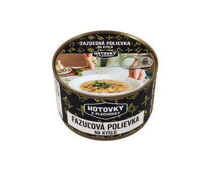 Jídlo Hotové Fazolová polévka na kyselo