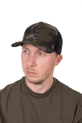 Kšiltovka Trucker Cap Black Camo