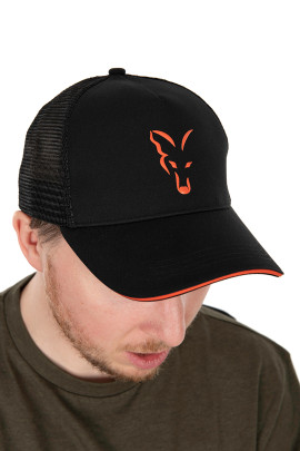 Kšiltovka Collection Trucker Black Orange