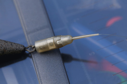 Závěs na olovo Edges Drop Off Heli Buffer Beads Khaki