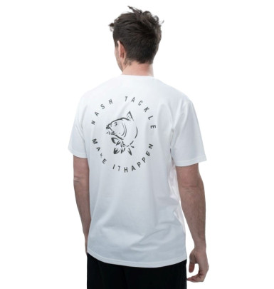 Triko Make It Happen T-Shirt Carp Logo Ecru