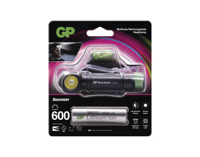 Čelovka LED GP Discovery nabíjecí