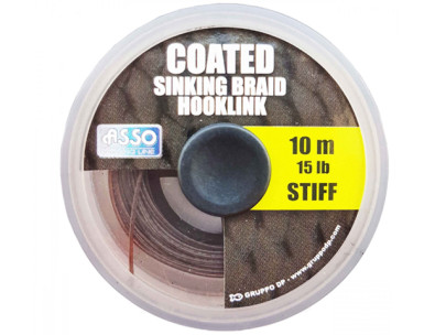 Návazcová šňůrka Coated Sinking Hooklink Brown Stiff