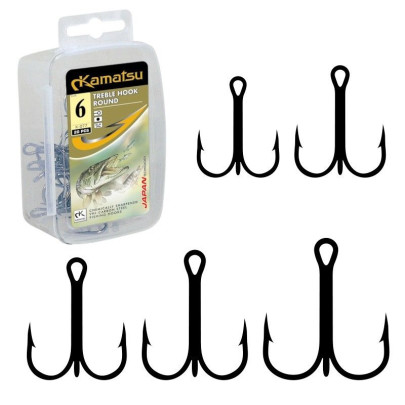 Trojháčky K-077 Treble Hook Round