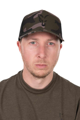 Kšiltovka Trucker Cap Black Camo