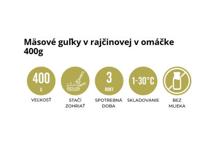 Jídlo Hotové Masové kuličky v rajčatové omáčce 400g