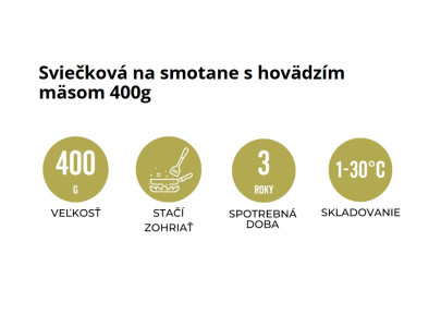Jídlo Hotové Svíčková na smetaně s hovězím masem 400g