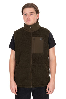 Vesta Olive Sherpa Hybrid Gilet
