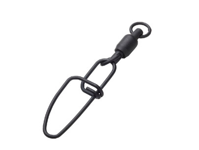 Obratlík s karabinkou BB Swivels Snap Black 3ks 90kg