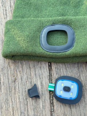 Čepice se světlem Led Light Beanie Black