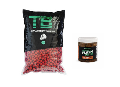 Boilies Krmné 10kg + chytačky Flash