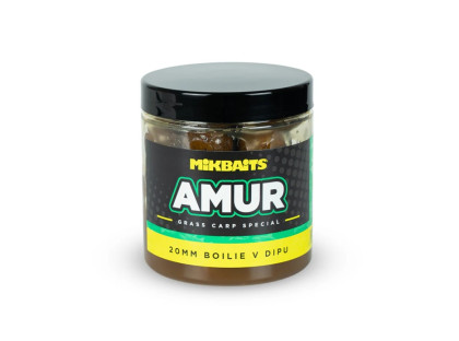 Boilies v dipu Amur Range 250ml