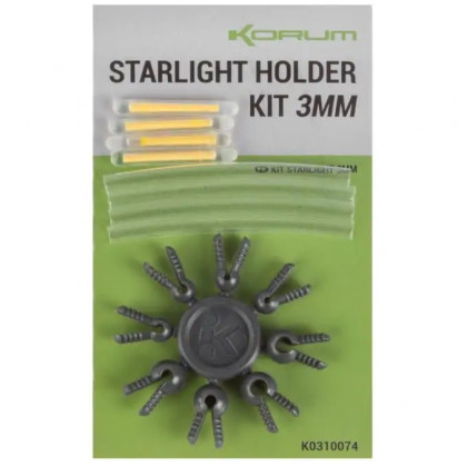 Sada Chemických Světýlek a Adaptérů Korum Starlight Holder Kit 3mm