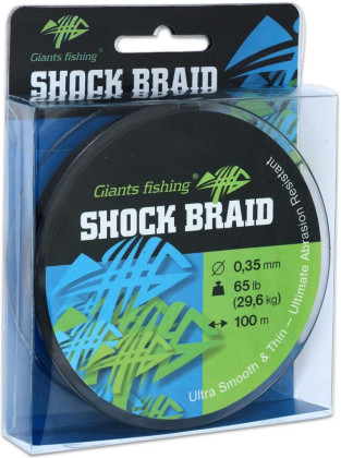 Šňůrka Shock Braid Green 100m