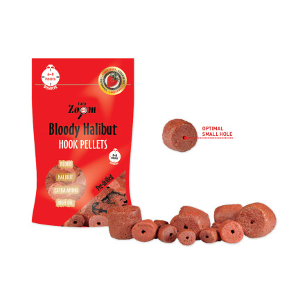 Pelety Strawberry halibut pellets