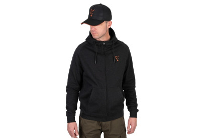 Mikina Lightweight Hoodie Orange Black