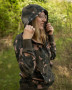 Mikina Womens Zipped Camo Hoodie