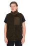 Vesta Olive Sherpa Hybrid Gilet