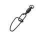 Obratlík s karabinkou BB Swivels Snap Black 3ks 90kg